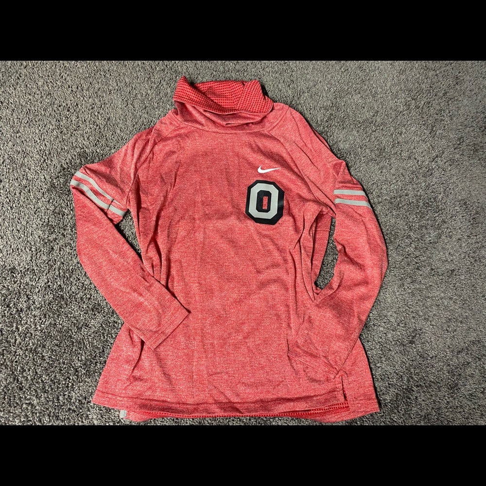 Ohio State University Cowl Neck Dry Fit Long-Sleeve